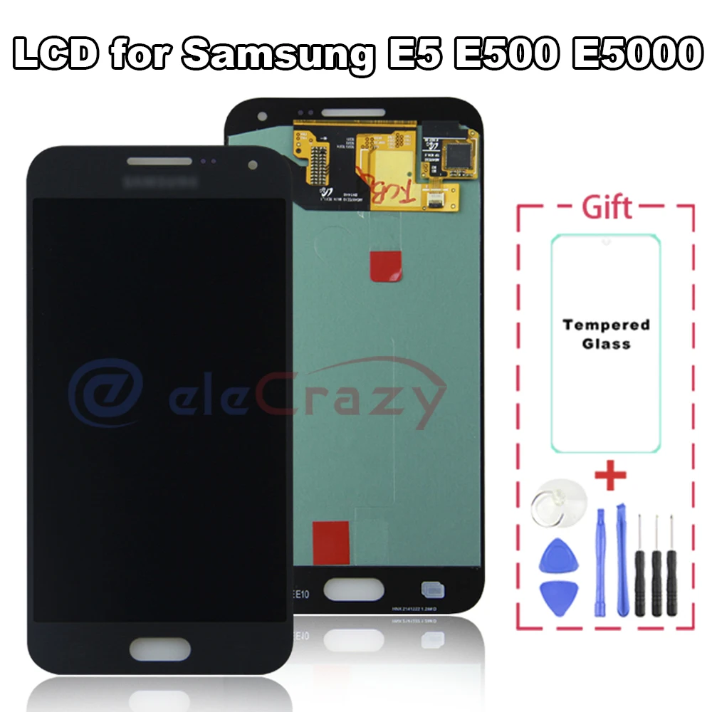 Оригинальный ЖК-дисплей для Samsung Galaxy E5 E500 E500F E500H E500M сенсорный экран с