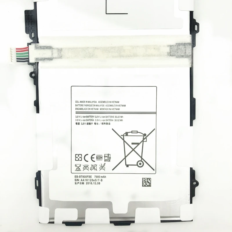 ONEVAN сменный аккумулятор EB-BT800FBE для samsung T800 T801 T805 GALAXY Tab S 10,5 SM-T805C T807 7900 мАч с инструментами