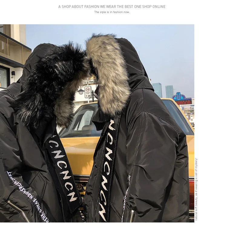 Зимняя теплая двухцветная куртка с меховым воротником и капюшоном, ветровка в стиле хип-хоп, модное пальто больших размеров, женские парки