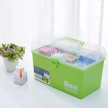 

Pp Plastic Household Medicine Box Multi-Layer First Aid Medicine Storage Box Healthy Medical Medicine Box Hand Medicine Storage