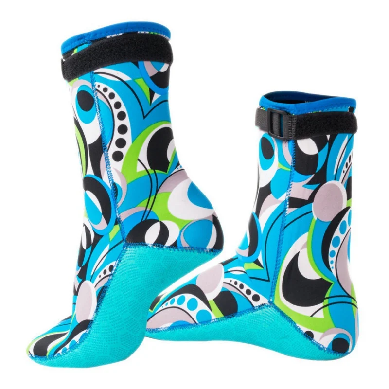3 мм неопреновые носки для серфинга для дайвинга теплая Регулируемая обувь против царапин для мужчин и женщин, детские пляжные ботинки для подводного плавания нескользящие для плавания - Цвет: A