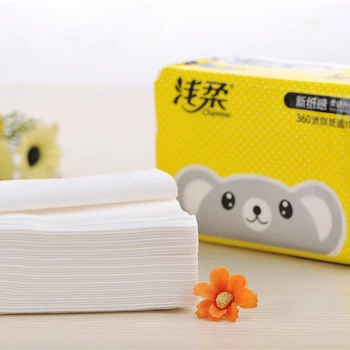 

3 Layers 360 Sheets Household Affordable 1 Pack Natural Color Pumping Paper Household Napkin Sanitary Paper