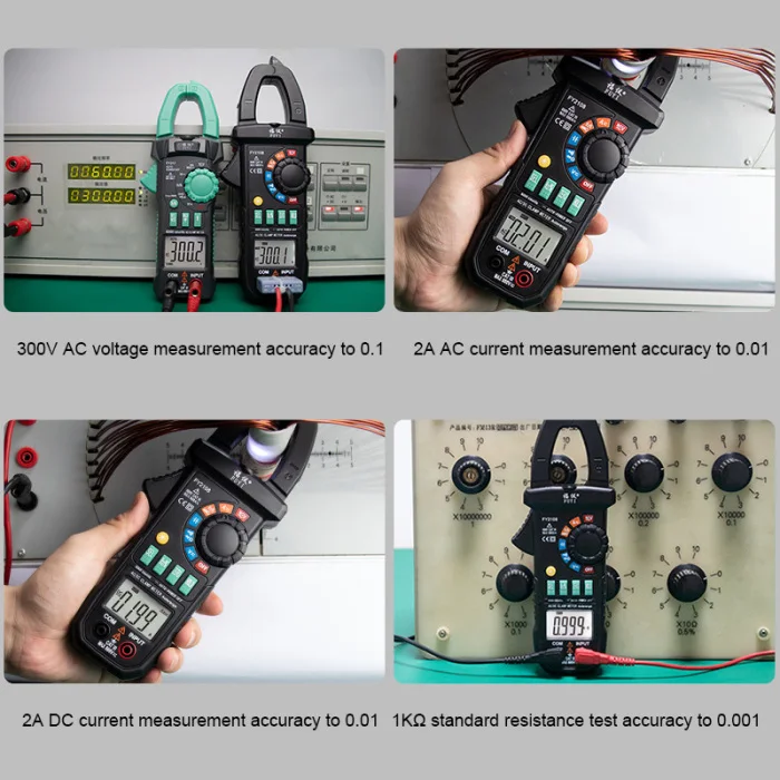 FY2108 цифровой клещи мультиметр Вольтметр Амперметр 600A AC/DC Ом Напряжение Ток тестеры метр SDF-SHIP