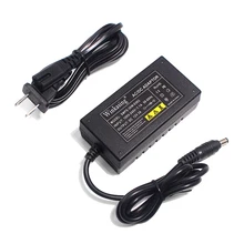 DC 12V 3A адаптер питания, AC 100-240V адаптер питания безопасности, 5,5 мм x 2,5 мм(совместим с 2,1 мм) для Led cctv адаптер питания