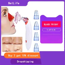 Удаление угрей для очищения лица в черные точки вакуумное удаление пор прыщей 5 головок электрическое очищающее средство для пор инструменты для ухода за кожей