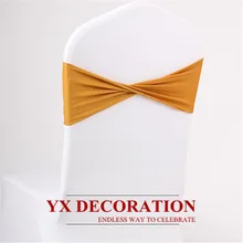 Эластичная Повязка на стул из лайкры и спандекса для украшения свадебного стула