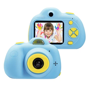 

Mini Kids Digital Camera 26MP 1080P Video Camera Camcorder 2.0 Inch HD Screen Dual Camera Lens Shockproof Gift for Boys Girls