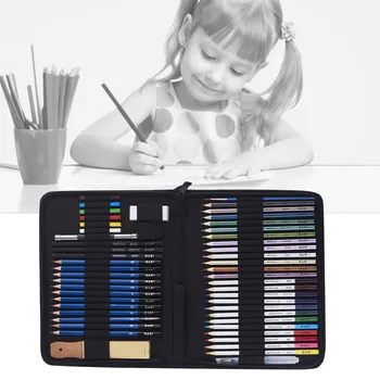 

Sharpener Stationery Drawing Tool Watercolor Painting For Artists With Eraser Gift Writing Assorted Colors Sketch Pencil Set