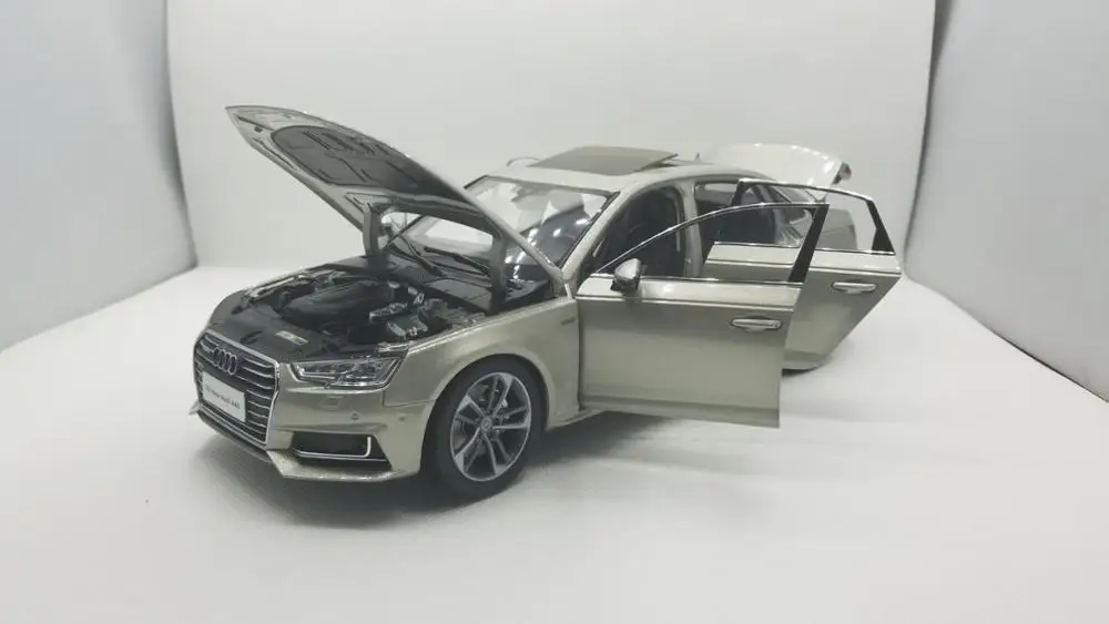 1:18 Модель литья под давлением для Audi A4L 2017 игрушечный автомобиль из золотого
