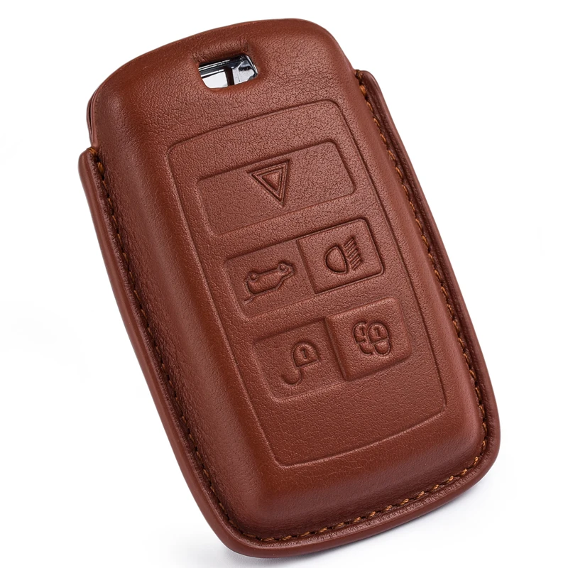 only brown cover Роскошный чехол из натуральной кожи для ключей автомобиля для Land Rover Range Rover Evoque Discovery Sport 5 - Название цвета: only brown cover