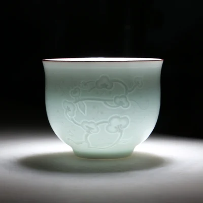 Керамическая чайная чашка Celadon Shadow, чайный набор, чайный набор для дома, китайский стиль, кунг-фу пуэр, черный чай Jin Jun Mei, чайная посуда - Цвет: 02