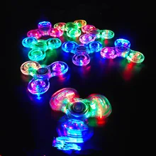 Игрушка для снятия стресса светящаяся прозрачность с лампой светодиодный светильник Спиннер