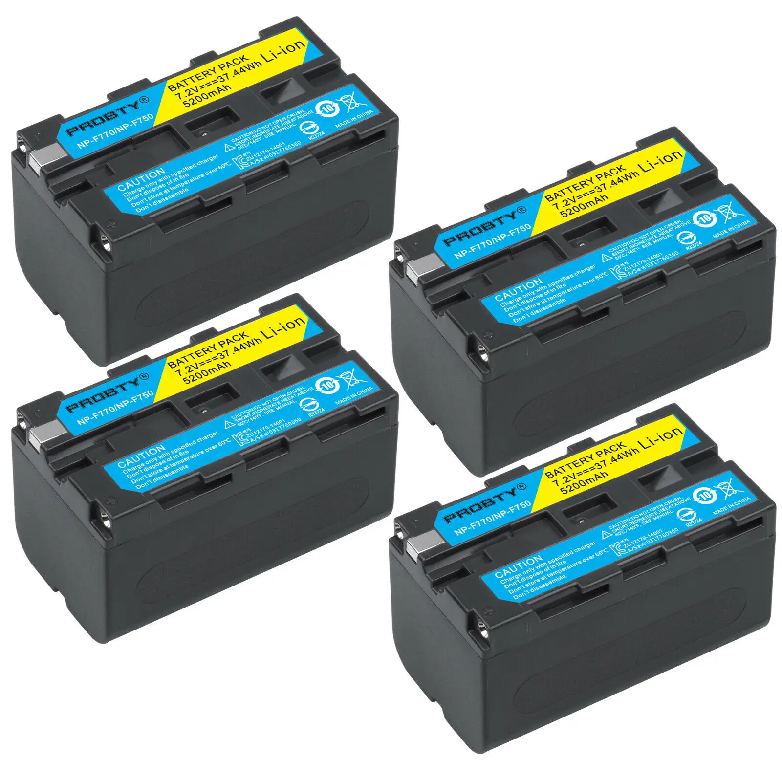4 шт. 5200 мА/ч, NP-F770 NP-F750 NP F770 np f750 NPF770 750 батареи+ светодиодный USB Зарядное устройство для sony NP-F550 NP-F770 NP-F750 F960 F970