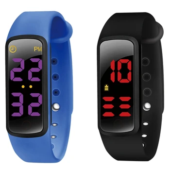 

2 Pcs Potty Training Watch - Water Resistant Baby Reminder Timer - Urinal Trainer -LED Display, 9 Loop Songs -Black&Blue