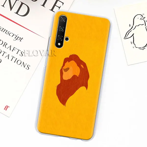008 Чехлы для телефонов Lion King Simba для huawei Y5 Y6 Y7 Y9 Honor 20 Lite 8X 9X Pro View 20 жесткий чехол - Цвет: 008