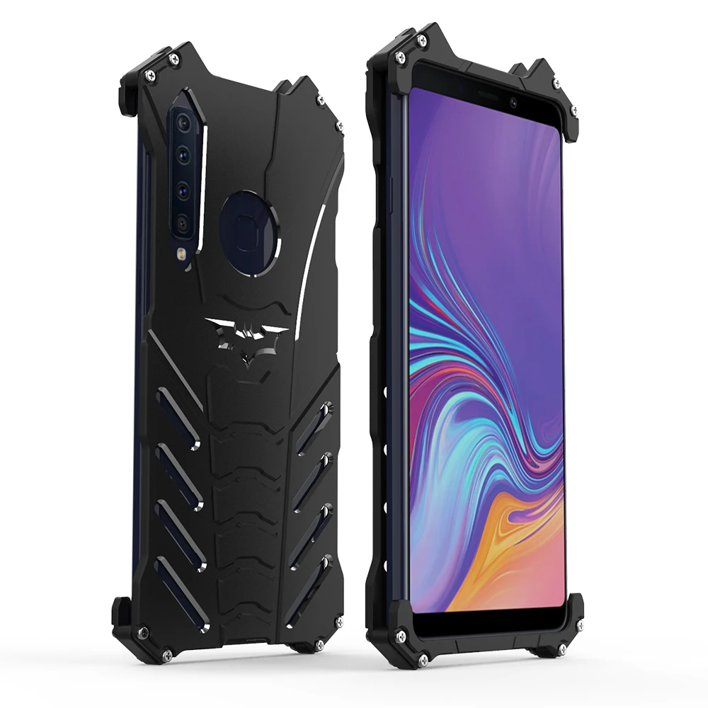 Роскошный металлический чехол с винтовой подставкой и Бэтменом для samsung galaxy A9s A8s