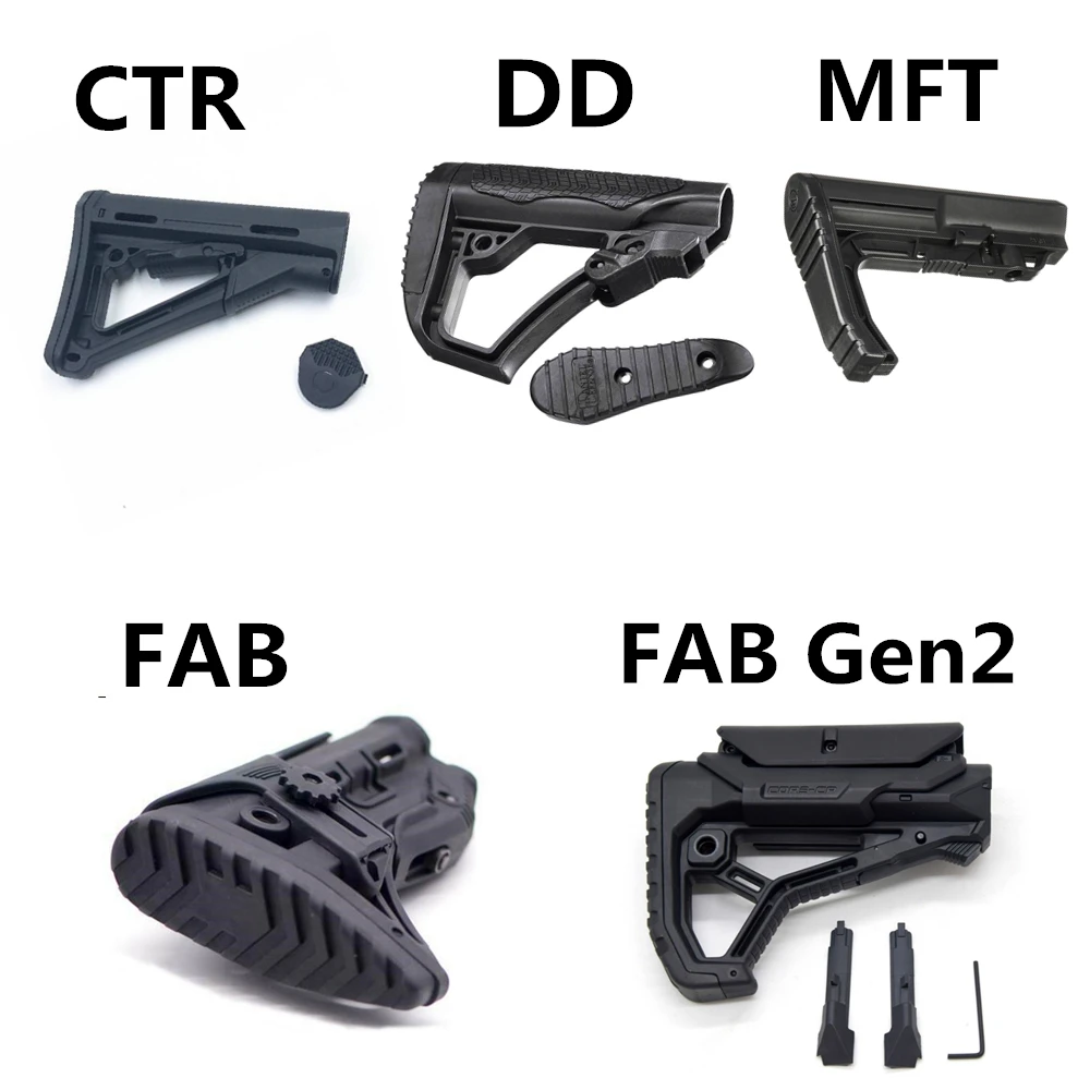 Удлиненный хвостовой держатель MFT CTR DD для охоты M4 AR15 опора пневматического ружья