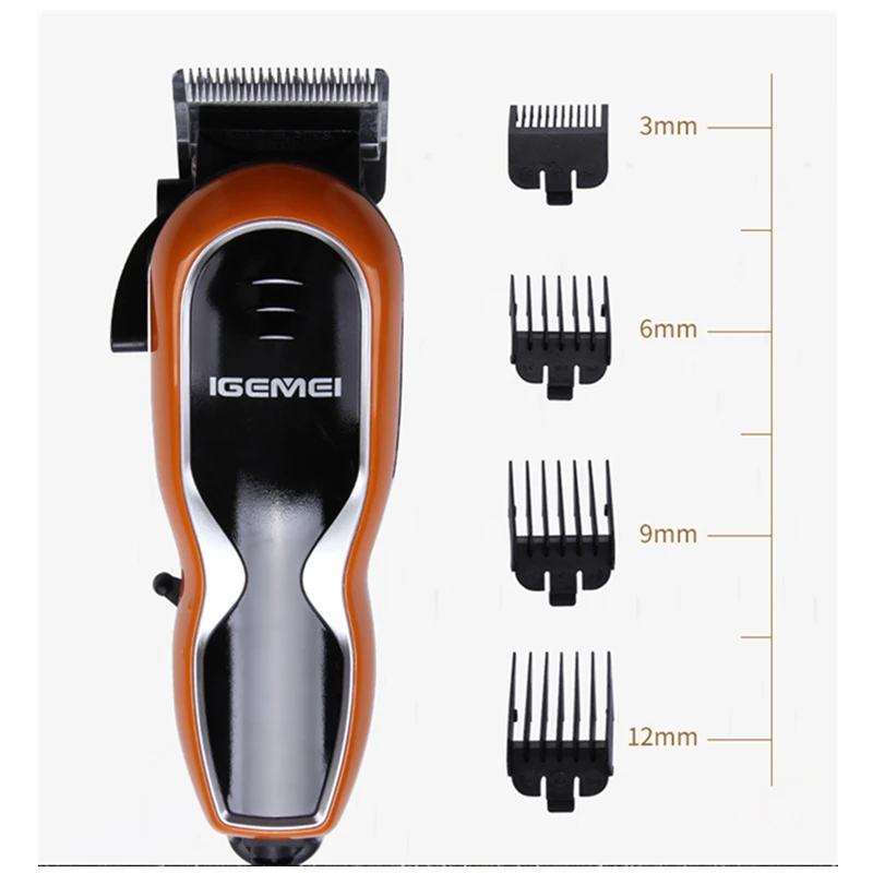 IGEMEI men barber clippers barber clippers with Cord stainless steel blade trimmer for men cortar pelo hombre Haircut Machine