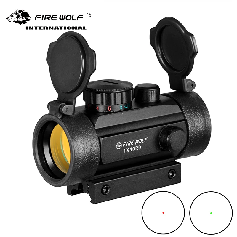 Охотничий оптический прицел Fire wolf 1x40 тактический голографический с красной