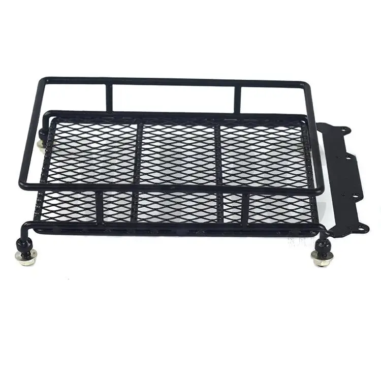 RC Car Rock Crawler Metal Roof Rack with LED Lights Bar