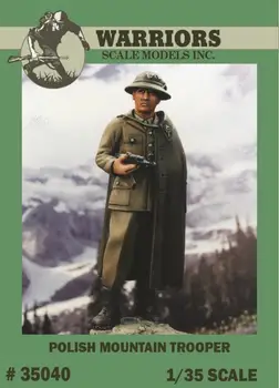

1/35 Polish Mountain Trooper Resin Figure WARRIORS #35040 Unassembled Uncolored DIY Model