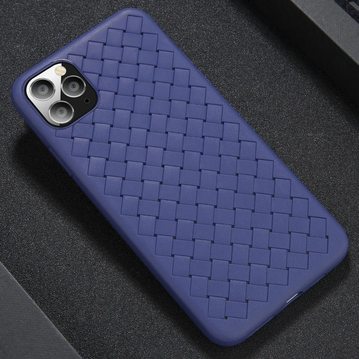 Lovebay дышащий сетчатый чехол s для iPhone 11 Pro Max 7 8 Plus X XR XS Max тканый сетчатый чехол для телефона силиконовый однотонный мягкий чехол - Цвет: RB