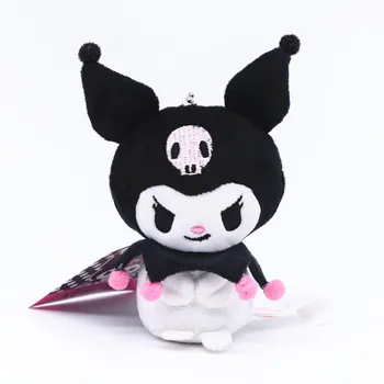 

Japan anime sanrio plush animal black devil My Melody keychains wallet Haloo Kitty bird doll stuffed toys girl pendant