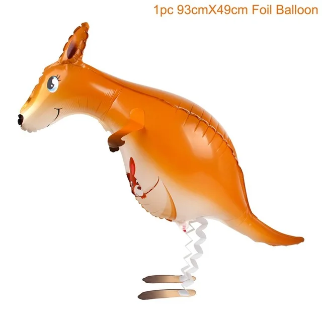 kangaroo balloon Вечерние шары Staraise Jungle для сафари и животных, вечерние шары с пальмовыми листьями, вечерние шары в джунглях для сафари на день рождения - Цвет: kangaroo balloon