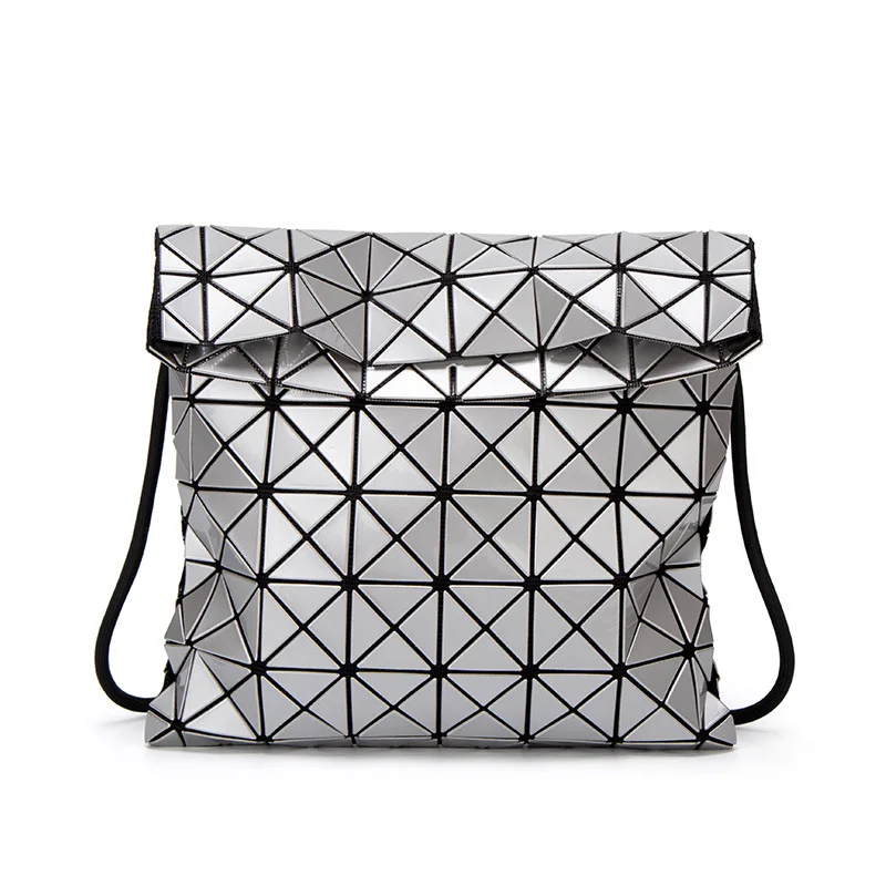 

2020 Spring And Summer New Style Drawstring Bag Geometry Rhombus Bucket Bag Korean-style Fashion Shoulder WOMEN'S Bag