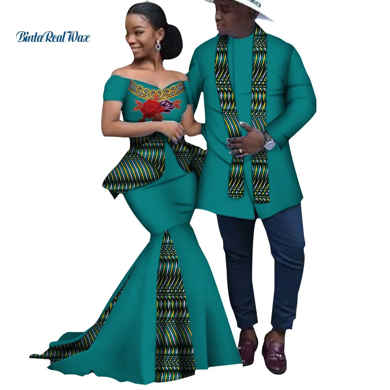 Длинные платья с Африканским принтом в стиле пэчворк для женщин базин богатый