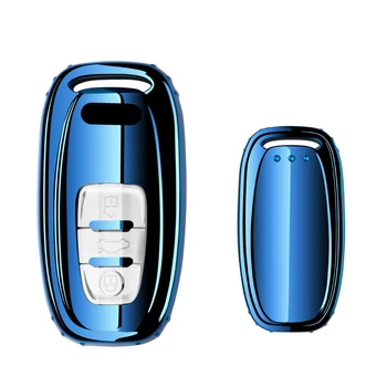 

Soft TPU key case for car For Audi A1 A3 A4 A5 A6 A7 A8 Quattro Q3 Q5 Q7 2010 2011 2012 2013 2014 2015 Remote Smart Key Cover