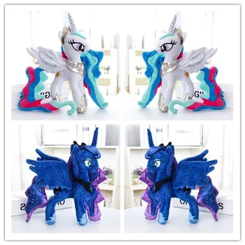 

2Pcs/Set Unicorn Sun Princess Princess Luna Plush Horse Action Toy Figures 12" 30 CM