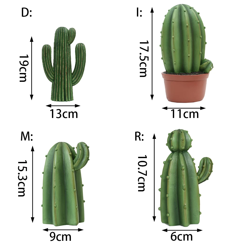 Орнамент реалистичный подарок офисный зеленый реквизит для фотосъемки искусственный кактус украшение для дома легкие модные милые изделия из смолы