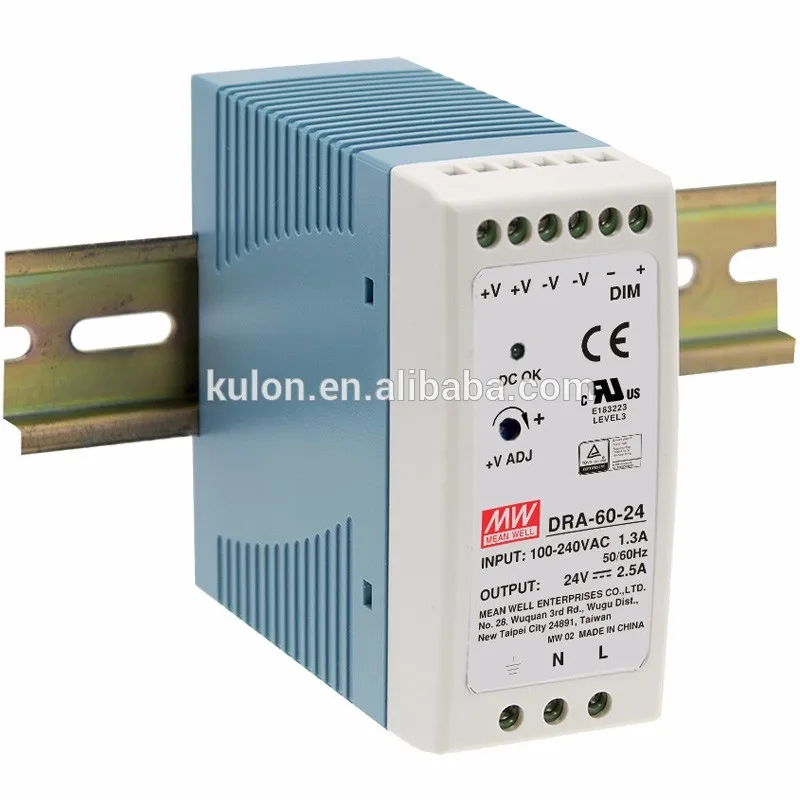 

meanwell 60W 100% full load burn-in test DRA-60-24 Single Output Switching Power Supply