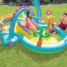 Swimming Pool Inflatable Toy Accessories for Kids Water Slide Swimming Pools 302x229x112CM Piscina Sports Entertainment AB50YC