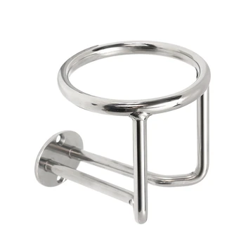 

316 Stainless Steel Cup Drink Beverage Bottle Holder Ring for Boat Marine Yacht Truck Car Rev High Polished Face 12.3x11.4Cm