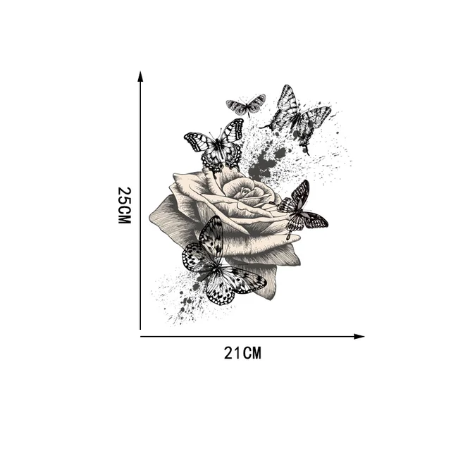 Zttzdy 21 Cm × 25 Kézzel Festett Art Wall Matricák Otthoni Szoba Dekoráció Klasszikus Wc Wc-Kiegészítők T2-0880 - Image 5