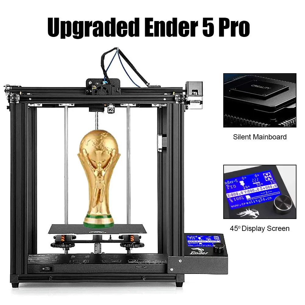 Ender-5 Pro 3D принтер Бесшумная доска Предустановленная Магнитная пластина Ender 5Pro