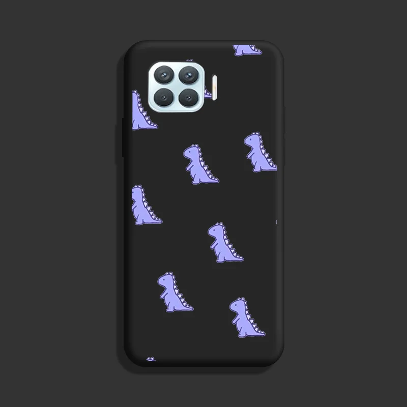 Dinosaur TPU Soft Shell For OPPO F17 Pro A93 4G Case Silicone Personality Tide Case For OPPO Reno 4 Lite Case Cute Fundas oppo flip cover Cases For OPPO