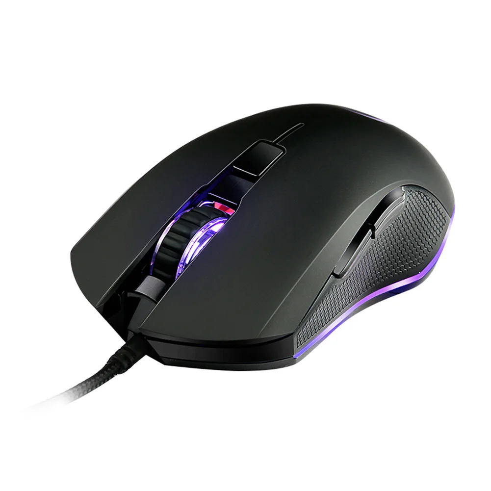 ABS игровая мышь USB 6 кнопок эргономичная компактная профессиональная Проводная оптическая красочная подсветка
