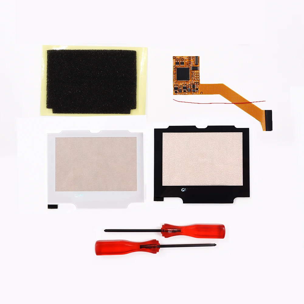 

Hight Light Backlight V2 IPS LCD Screen Kit For Game Boy Advance SP GBA SP Console With Different Flash Lens