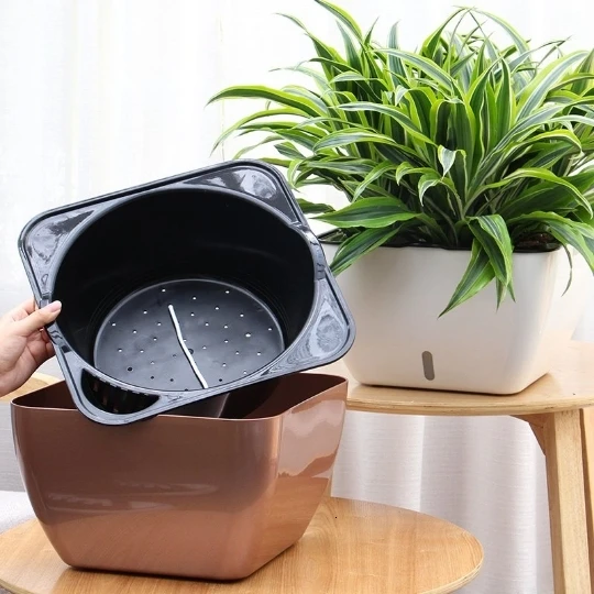 Since Water Uptake Imitation Metal Thickening Fruit Tree Large Botany Green Basket Get Rich Tree Flowerpot Deepen Oversize