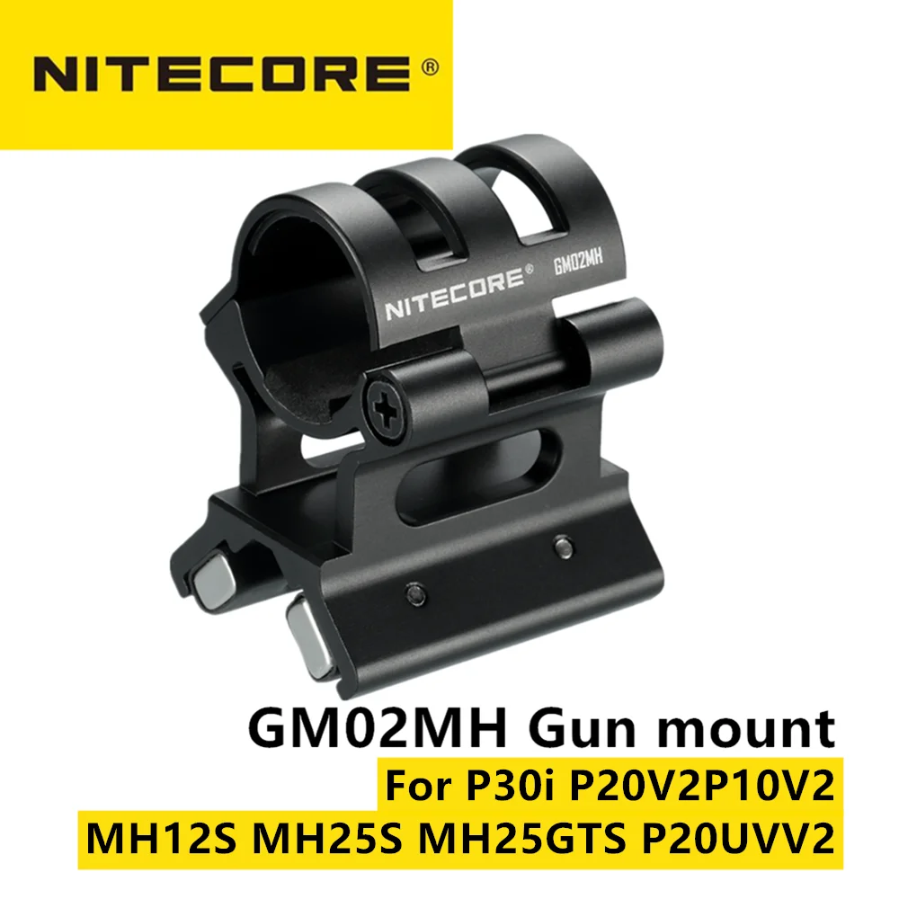 Quick Detach Magnetic Barrel Mount for NITECORE Flashlights Suitable for NITECORE SRT7GT MH40GTR MH12GTS P12GTS flashlight holder