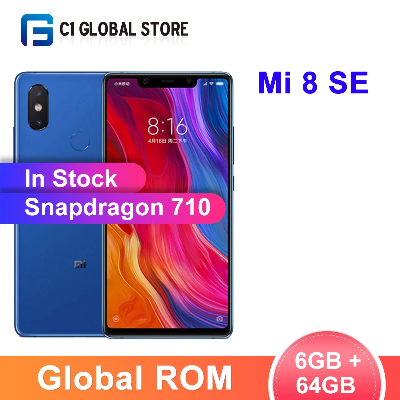 Xiaomi Mi 8 SE смартфон с 6 дюймовым дисплеем восьмиядерным процессором Snapdragon 710 ОЗУ ГБ