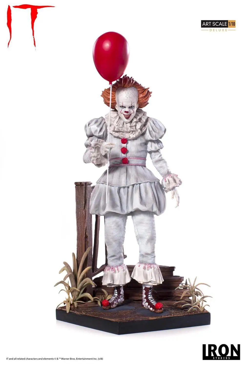 6 Type With LED Original NECA Stephen King's Iron It Pennywise Horror Action Figure Toy Doll Christmas Gift