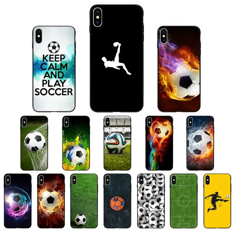 Чехол для телефона YNDFCNB Fire Soccer ball iphone 11 Pro Max X XS MAX 6 6s 7 8 Plus 5 5S 5SE XR SE2020 | Мобильные
