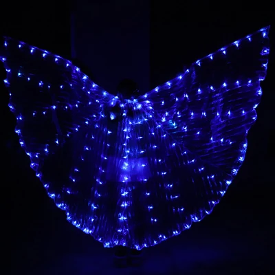 

Multi color LED light wings Adult dance Luminous props Belly Dance Cloak Fluorescent butterfly dance Ballet Costume