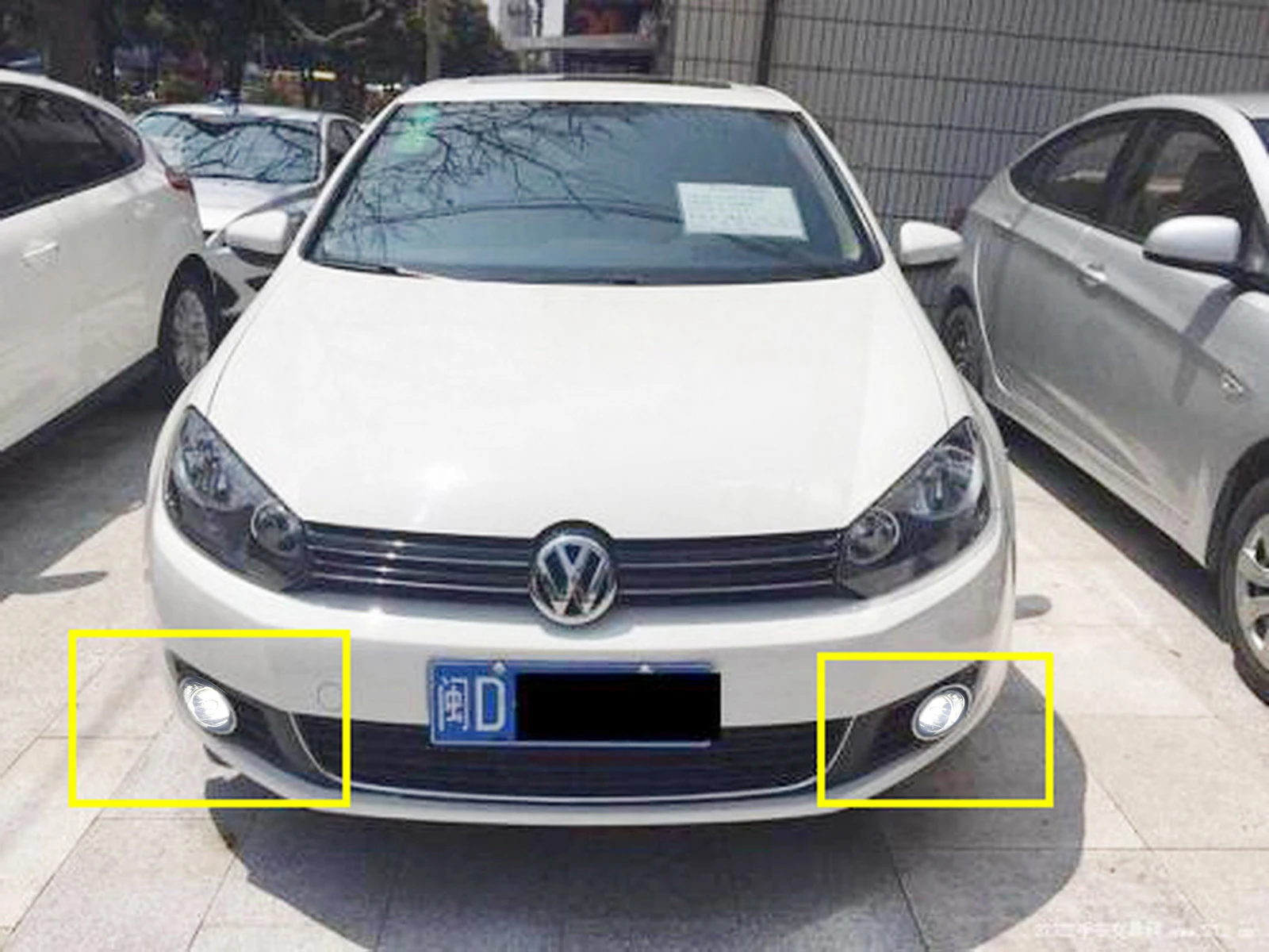 2x для VW Golf MK6 Plus Caddy Tiguan EOS передний противотуманный светильник 30 Вт Светодиодная лампа Samsung