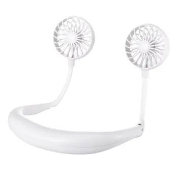 

Hanging neck fan outdoor convenient charging creative mini USB student lazy sports fan Neck hanging fan