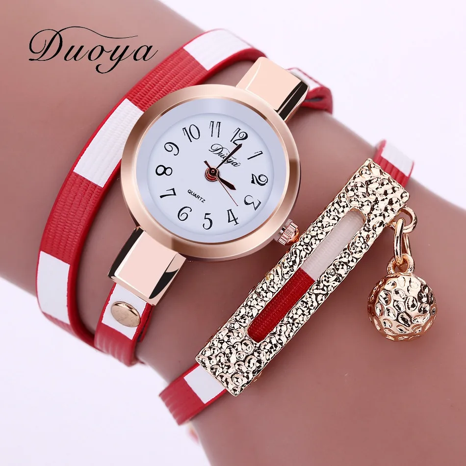 

Casual Women's Winding Pendant Bracelet Watch Student Korean-style Simple Cute Vintage Quartz Watch Glorious Fashionable Watch